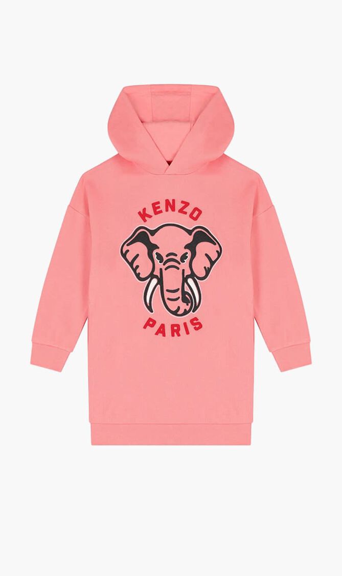 HOODED DRESS ROBE MAILLE