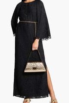 FLORAL LACE V NECK KAFTAN