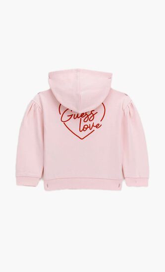 Hooded active top with zip