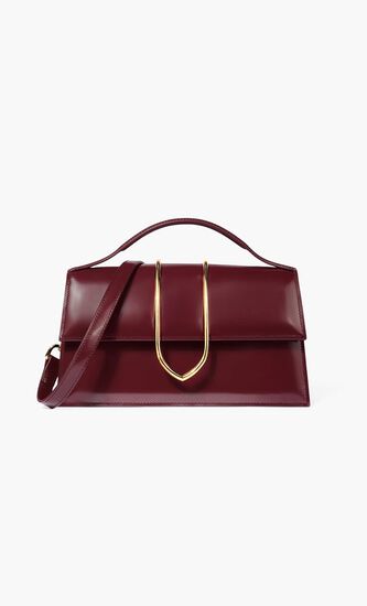 Cross Body Metal Flap Bag