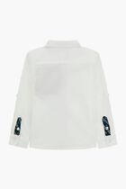 Shirt with Embroidered Logo Accent