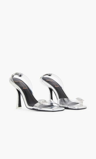 SQUARE TOE SLINGBACK HIGH HEEL SANDAL