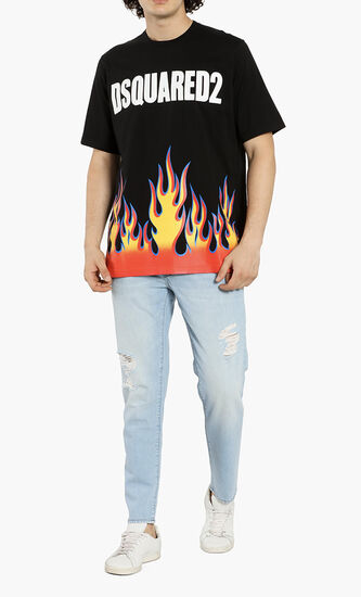Flame Print T-Shirt