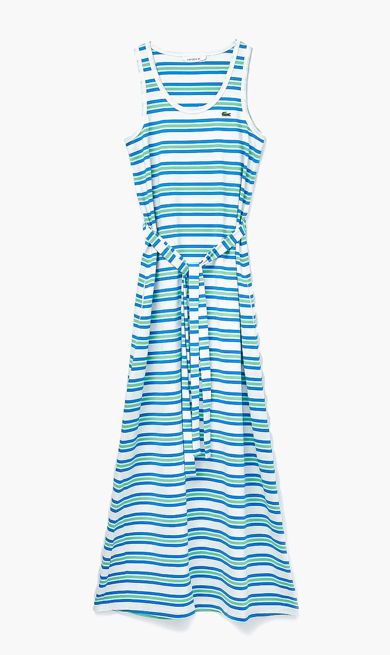 Striped cotton dress top
