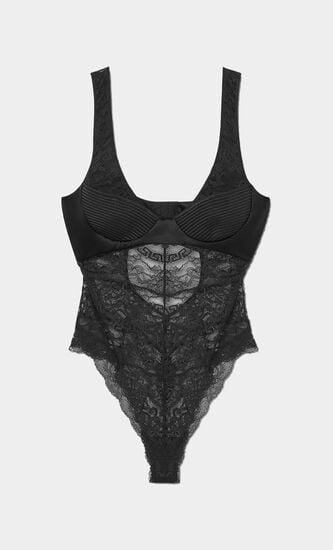 UNDERWEAR ROBE LACE GREKA SAKAE + SATIN STRETCH MICRODOLLY