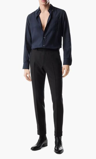 Cashmere Light Twill Slim Fit Shirt