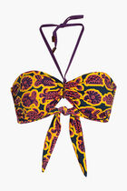 Feery Printed Bandeau Bikini Top