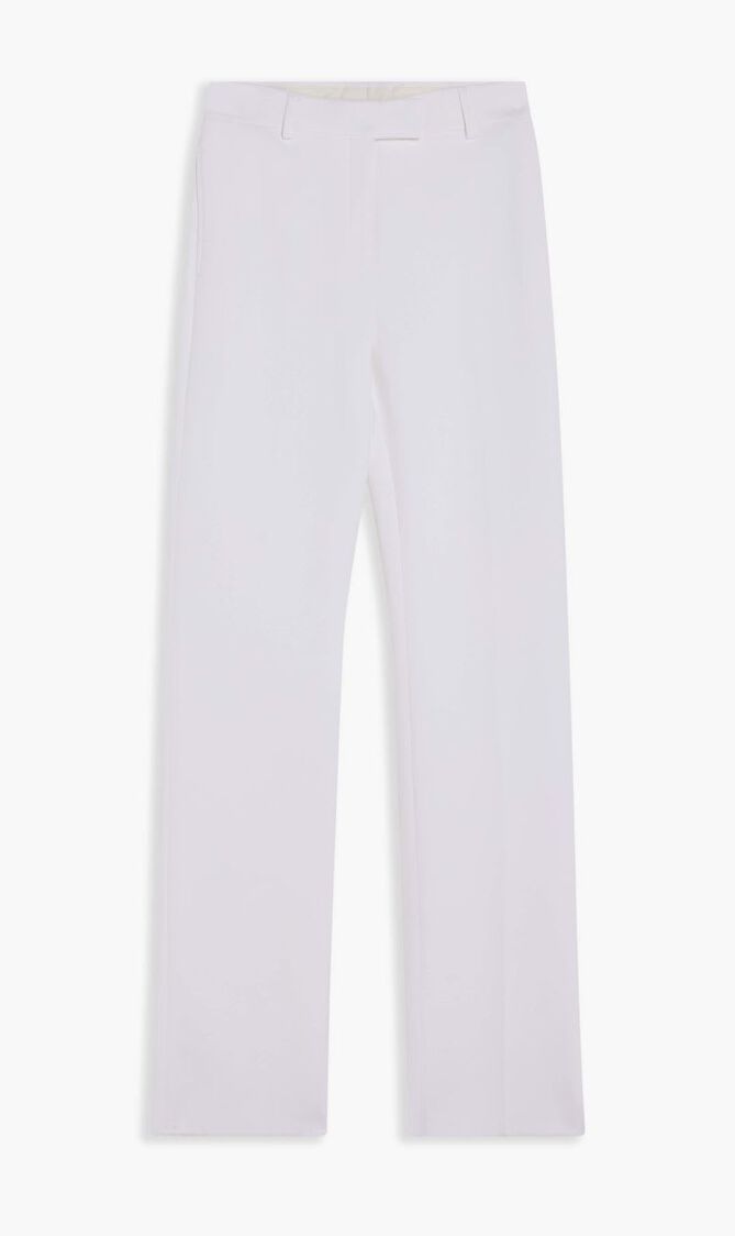 VISCOSE BLEND DOUBLE CREPE TROUSERS