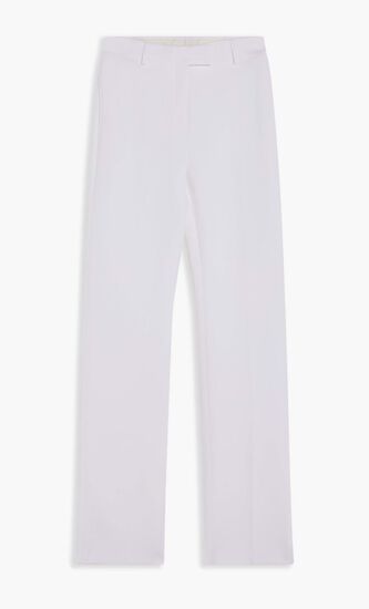 VISCOSE BLEND DOUBLE CREPE TROUSERS
