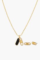 PREMIUN PENDANT NECKLACE AND STUD EARRING SET