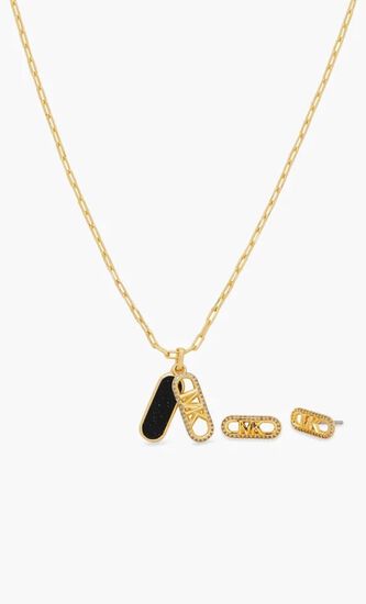 PREMIUN PENDANT NECKLACE AND STUD EARRING SET