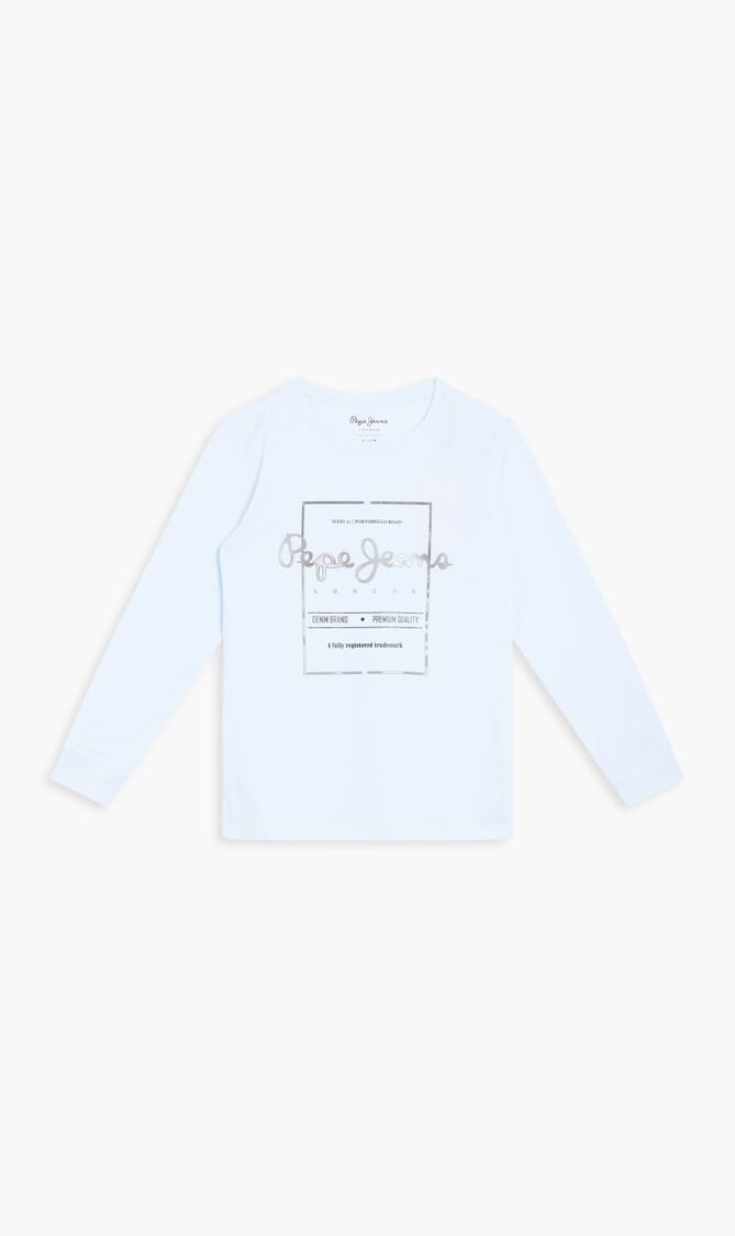 Glitter Logo Long Sleeve T-shirt