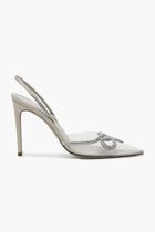 IVORY SATIN-VINILSILVER SHADE STRASS