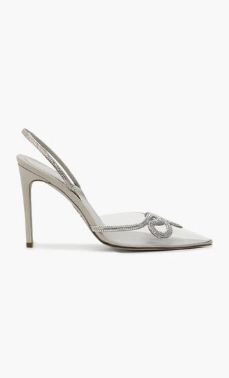 IVORY SATIN-VINILSILVER SHADE STRASS