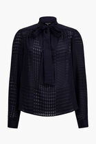 MILLIE BLOUSE - PRINCE OF WALES BURN OUT 130 G