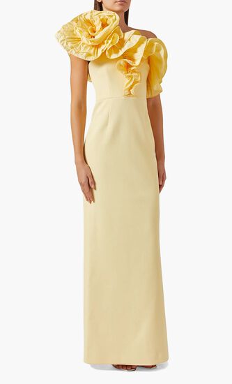 Lulu One Shoulder Ruffle Gown