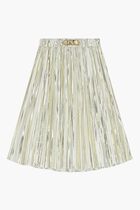 Logo Pleated Skirt