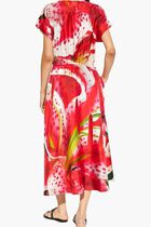 Graphic-Print Midi Dress