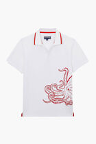 Printed Octopus Polo