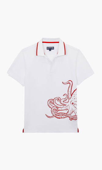 Printed Octopus Polo
