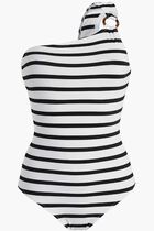 Rayures Asymmetric One Piece