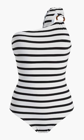 Rayures Asymmetric One Piece