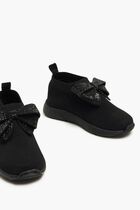 KNITTED SNEAKERS WITH RESTRAINT BOW KNITTED SNEAKERS WITH RESTRAINT BOW