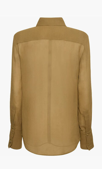 CUFFED VISCOSE SHIRT