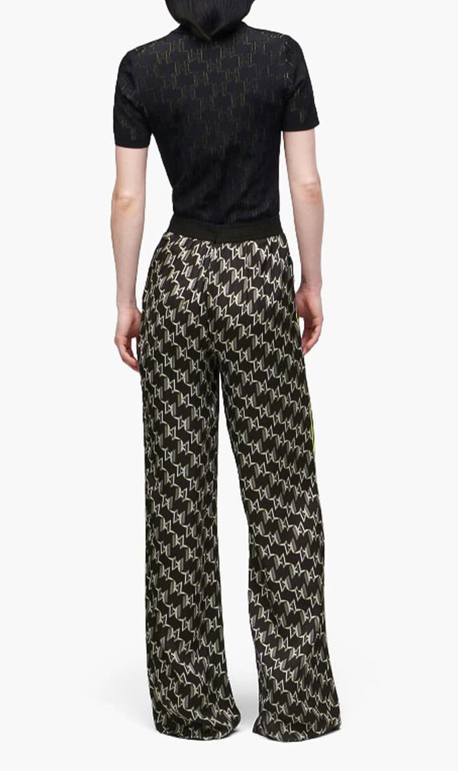 Monogram Satin Pants