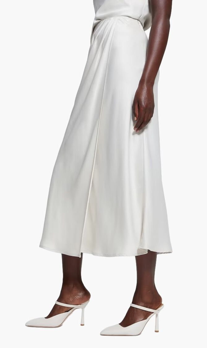 Anastasia Midi Satin Skirt