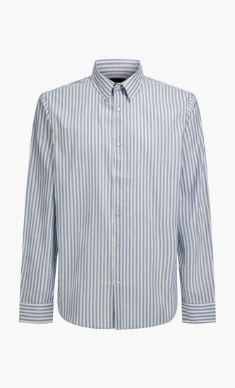 JOE IT COLLAR NOTCHE - DOUBLE FACE STRIPED POPELINE