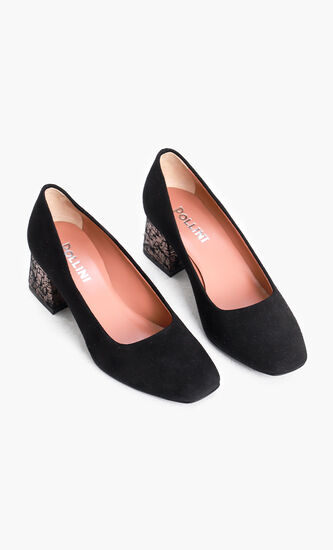 Suede Pumps