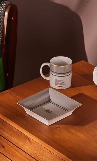 Pegaso Trinket Tray Square Small Grey