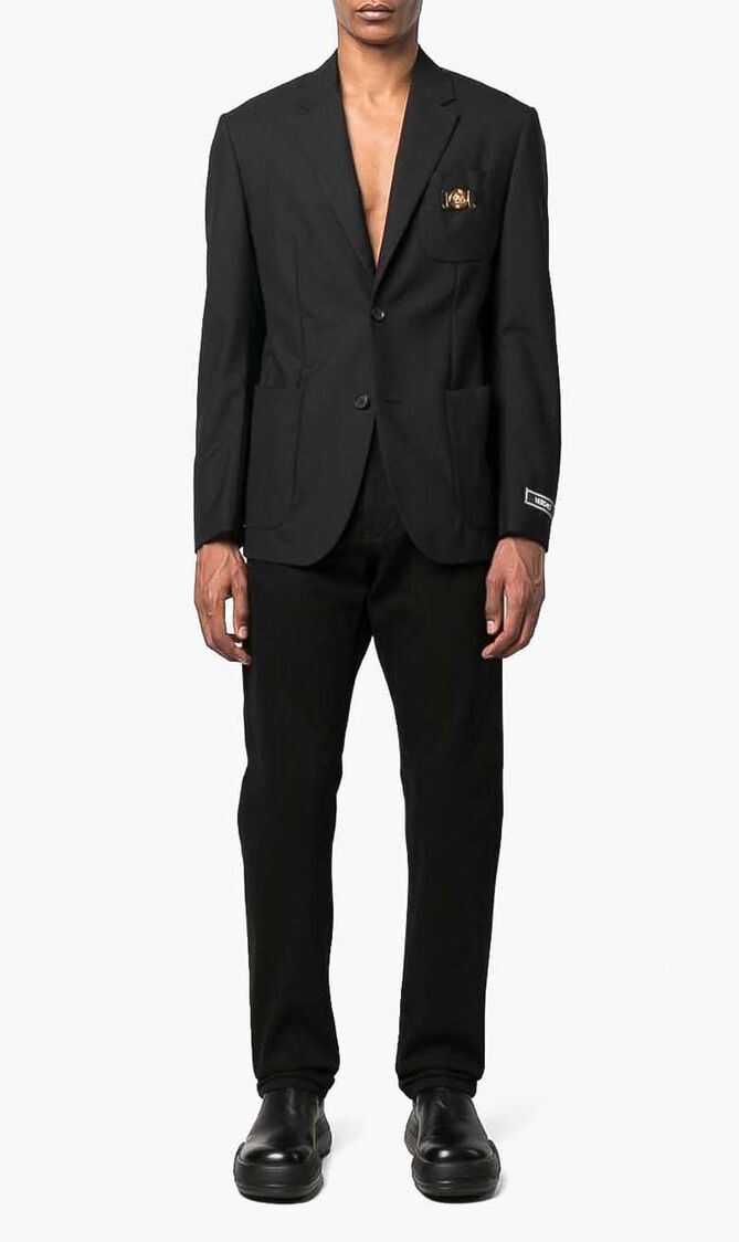 Single Breasted Wool Blend Jacket