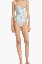 Printed Underwire Bikini One-Piece