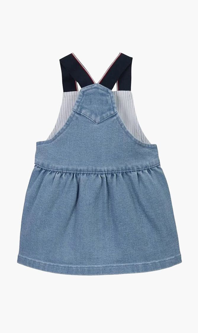 DENIM DUNGAREE DRESS