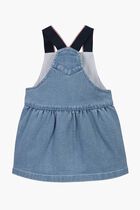 DENIM DUNGAREE DRESS