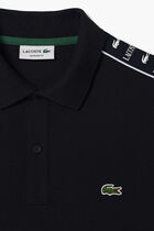 Contrast Stripe Pique Polo Shirt