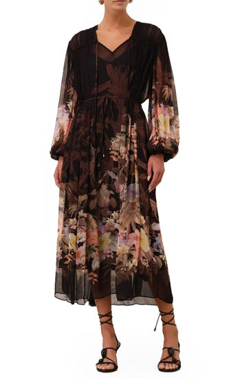 ILLUMINATE DRAWN SHEATH DRESS