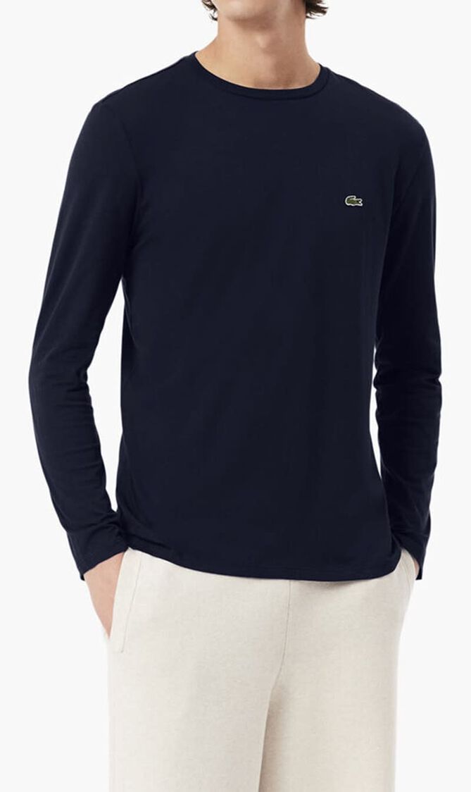 Men'S Crew Neck Pima Cotton Jersey T-Shirt