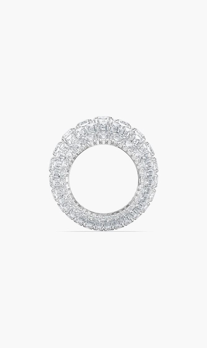 SJC HYPERBOLA RING L ROWS WHITE RHS 50