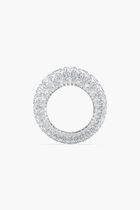 SJC HYPERBOLA RING L ROWS WHITE RHS 50