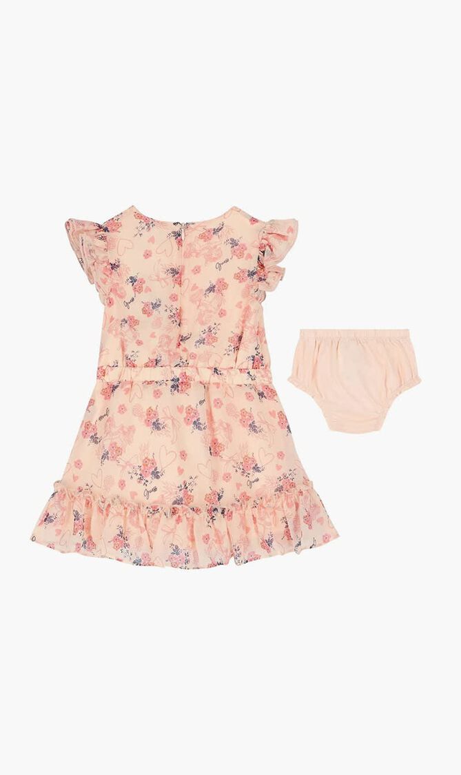 Floral Chiffon Dress Set