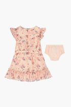 Floral Chiffon Dress Set