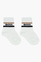 White Logo Socks