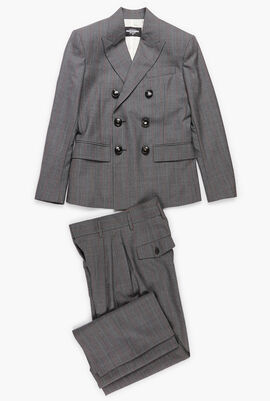 Striped Bogart Tailored Fit Suit