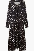 POLKA DOTS-PRINT MAXI DRESS
