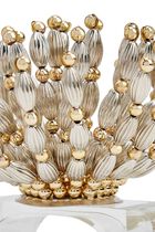 Bead Burst Napkin Ring in Silver & Gold