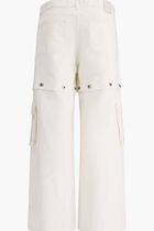 90SLOGO BUTT SUPER BAGGY JEAN RAW WHITE