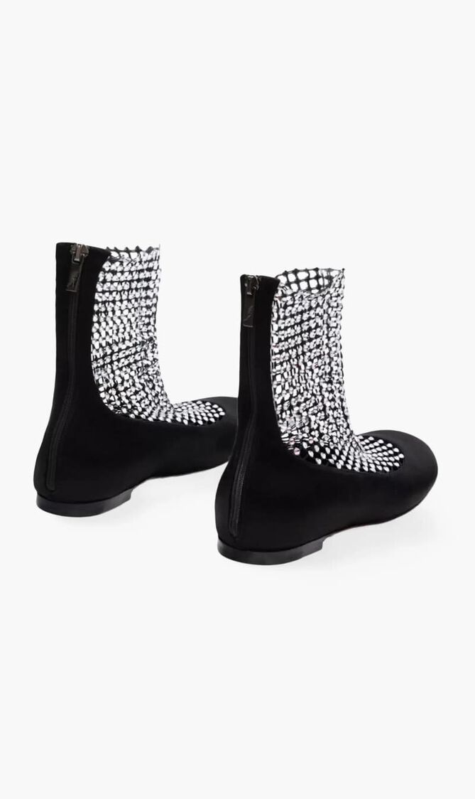 Galaxia 10 Strass Ankle Length Ballerina Shoes